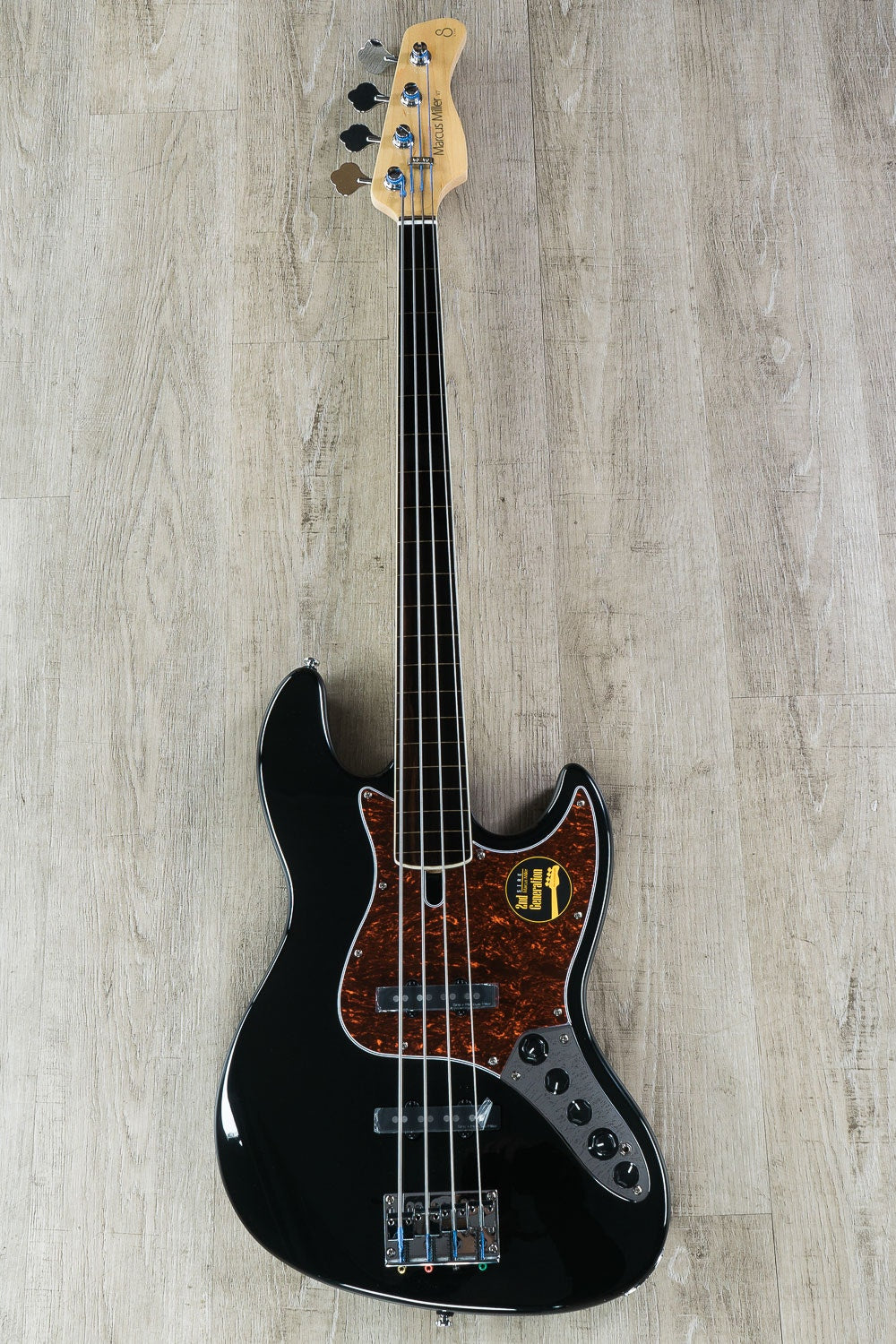 Sire Marcus Miller V7 Alder Fretless 2nd Gen 4-String Bass Guitar BK Black w/ Bag