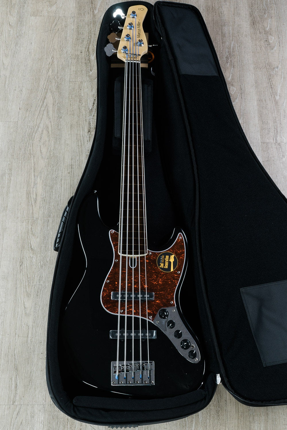 Sire Marcus Miller V7 Alder Fretless 2nd Gen 5-String Bass Guitar BK Black w/ Bag