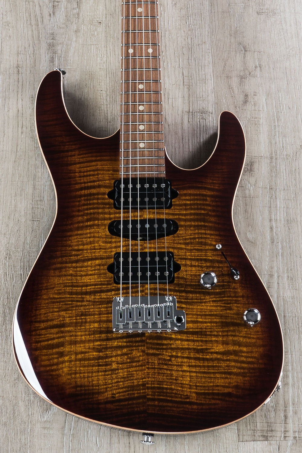 Suhr Modern Plus Electric Guitar, HSH, Pau Ferro Fingerboard, Bengal Burst