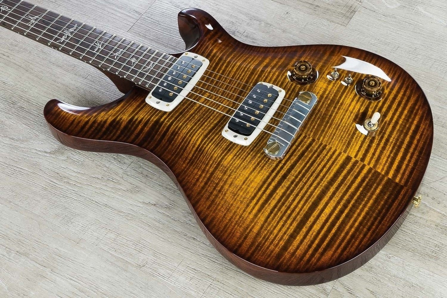 PRS Paul Reed Smith Experience 2018 Paul’s Electric Guitar, Flamed Maple Top, Hard Case - Black Gold Nitro
