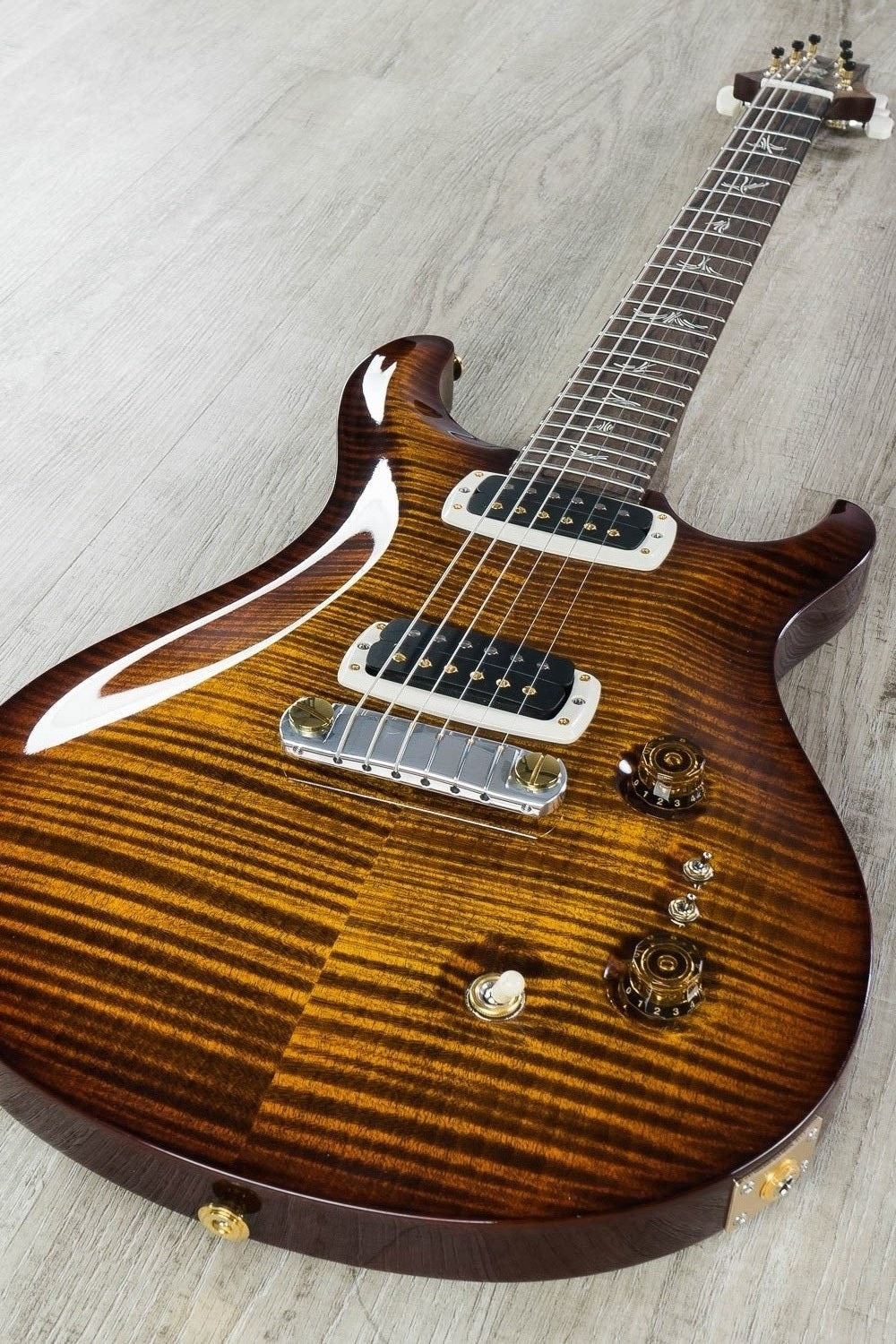 PRS Paul Reed Smith Experience 2018 Paul’s Electric Guitar, Flamed Maple Top, Hard Case - Black Gold Nitro