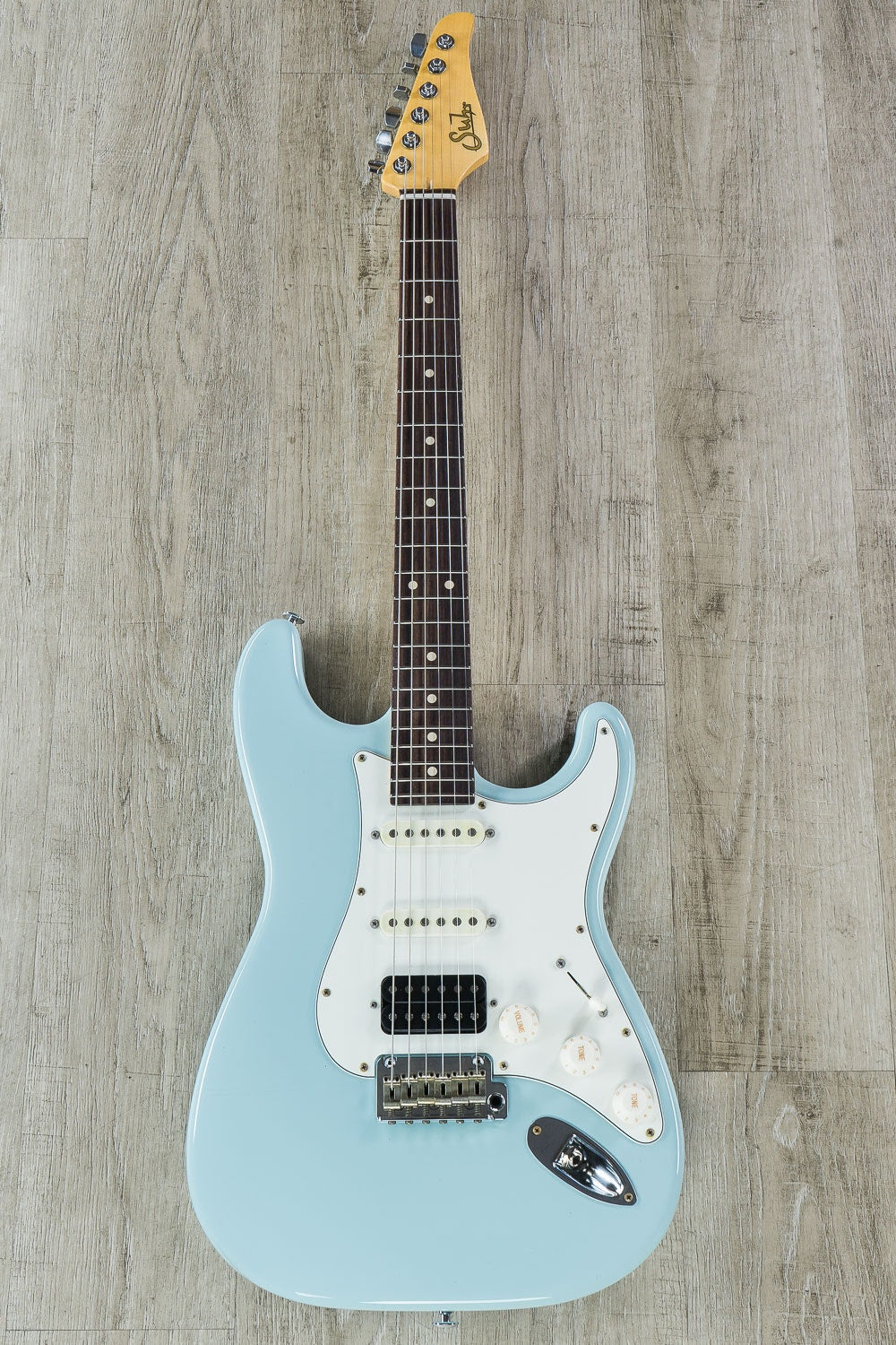 Suhr Classic S Antique HSS Electric Guitar, Indian Rosewood Fingerboard, SSCII, Deluxe Gig Bag - Sonic Blue