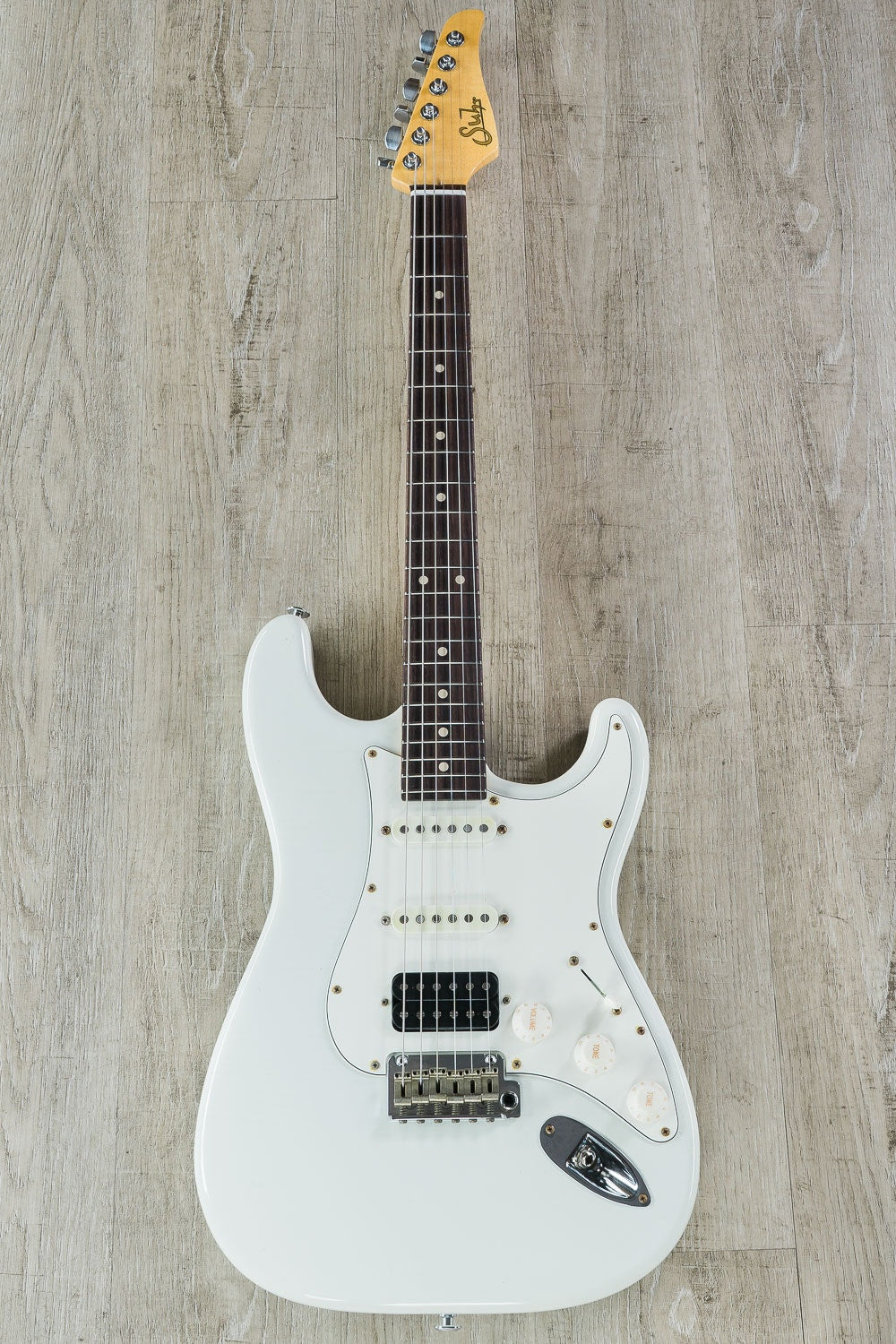Suhr Classic S Antique HSS Electric Guitar, Indian Rosewood Fingerboard, SSCII, Deluxe Padded Gig Bag - Olympic White