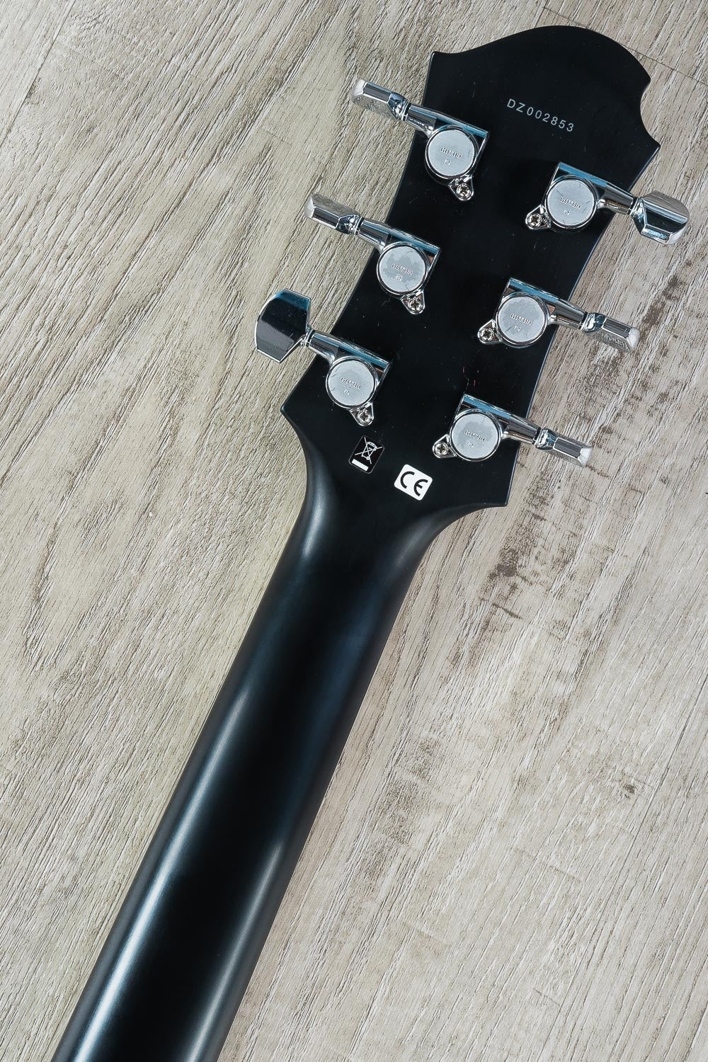 Zemaitis A24MF Dragonheart Metal Front Electric Guitar, Rosewood Fretboard, Hard Case - Black (B-Stock)