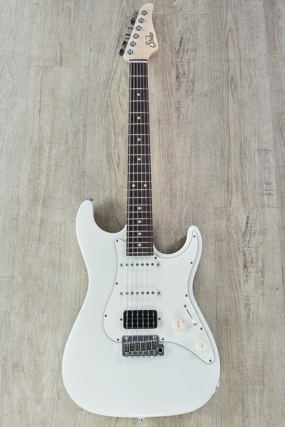 Suhr Standard HSS Electric Guitar, Indian Rosewood Fingerboard, SSCII, Deluxe Padded Gig Bag - Olympic White