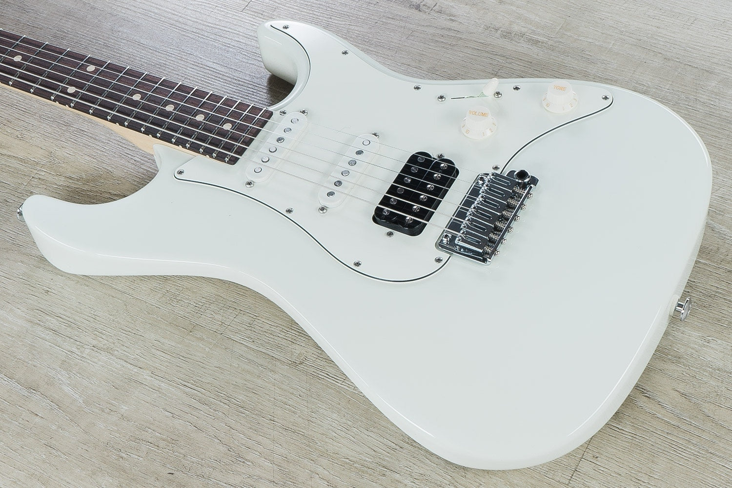 Suhr Standard HSS Electric Guitar, Indian Rosewood Fingerboard, SSCII, Deluxe Padded Gig Bag - Olympic White