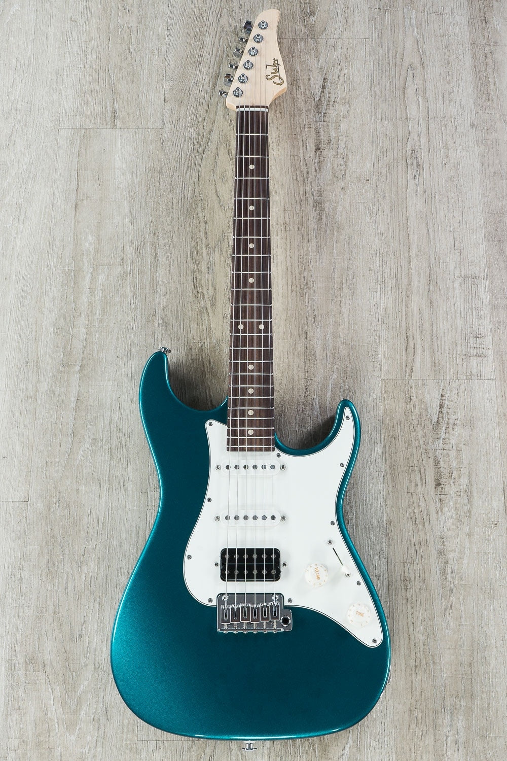 Suhr Standard HSS Electric Guitar, Indian Rosewood Fingerboard, SSCII, Deluxe Padded Gig Bag - Ocean Turquoise Metallic