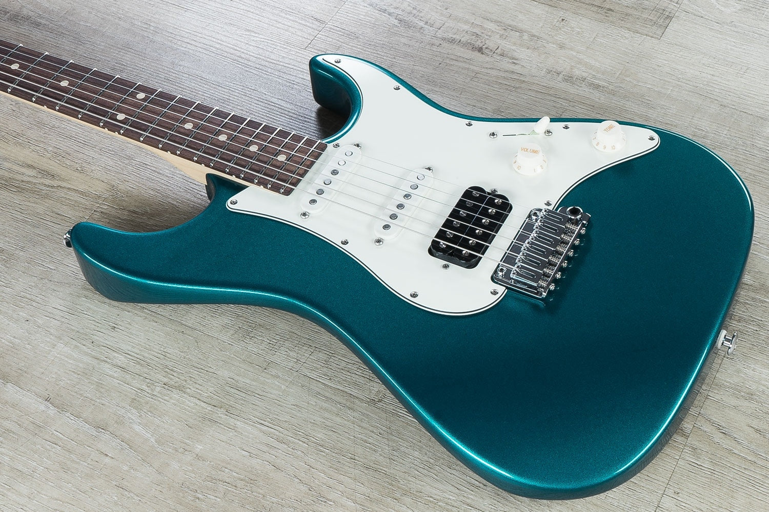 Suhr Standard HSS Electric Guitar, Indian Rosewood Fingerboard, SSCII, Deluxe Padded Gig Bag - Ocean Turquoise Metallic