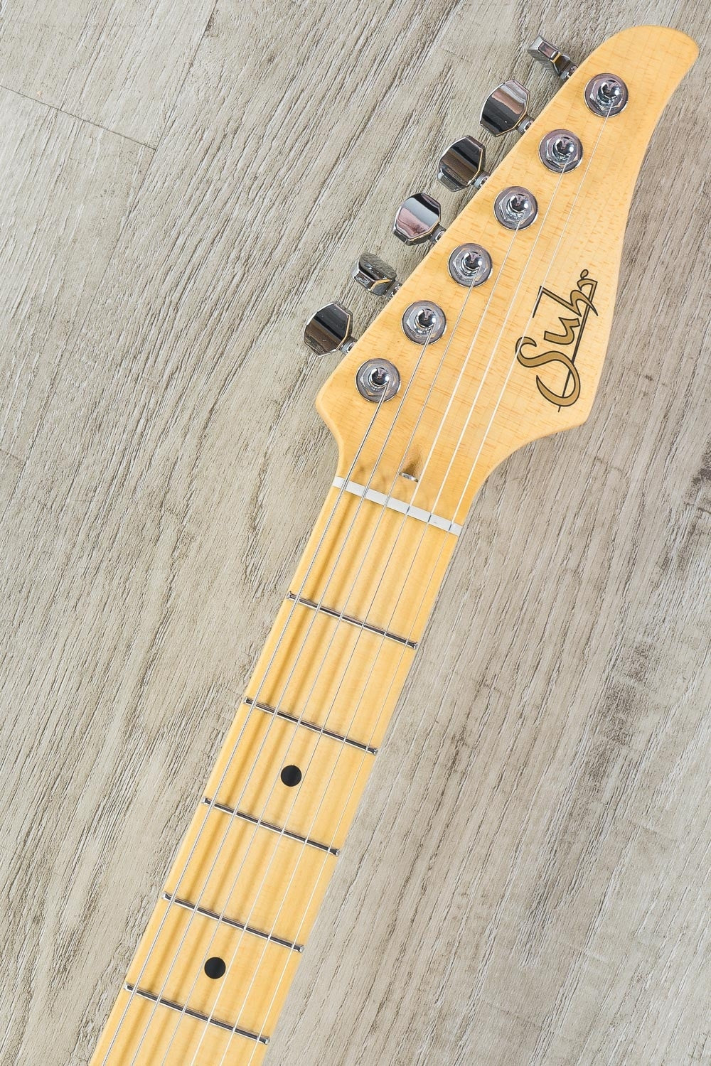 Suhr Classic Pro Electric Guitar, Tinted Maple Fingerboard, SSS, SSCII - Olympic White