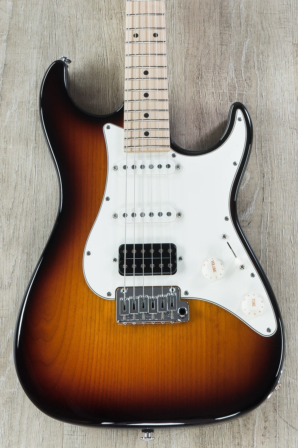 Suhr Standard HSS Electric Guitar, Maple Fingerboard, SSCII, Deluxe Padded Gig Bag - 3 Tone Burst