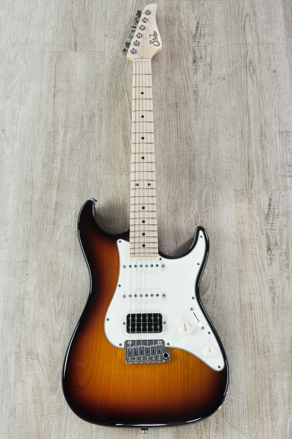 Suhr Standard HSS Electric Guitar, Maple Fingerboard, SSCII, Deluxe Padded Gig Bag - 3 Tone Burst