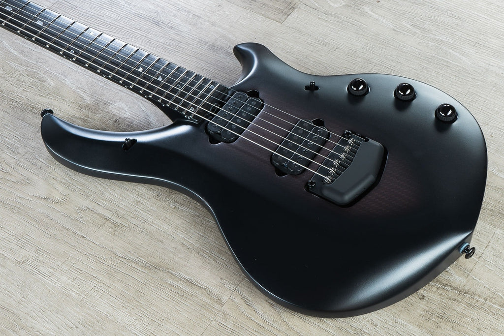 Ernie Ball Music Man John Petrucci Majesty 6-String Electric Guitar, Ebony Fingerboard, Hard Case - Polar Noir