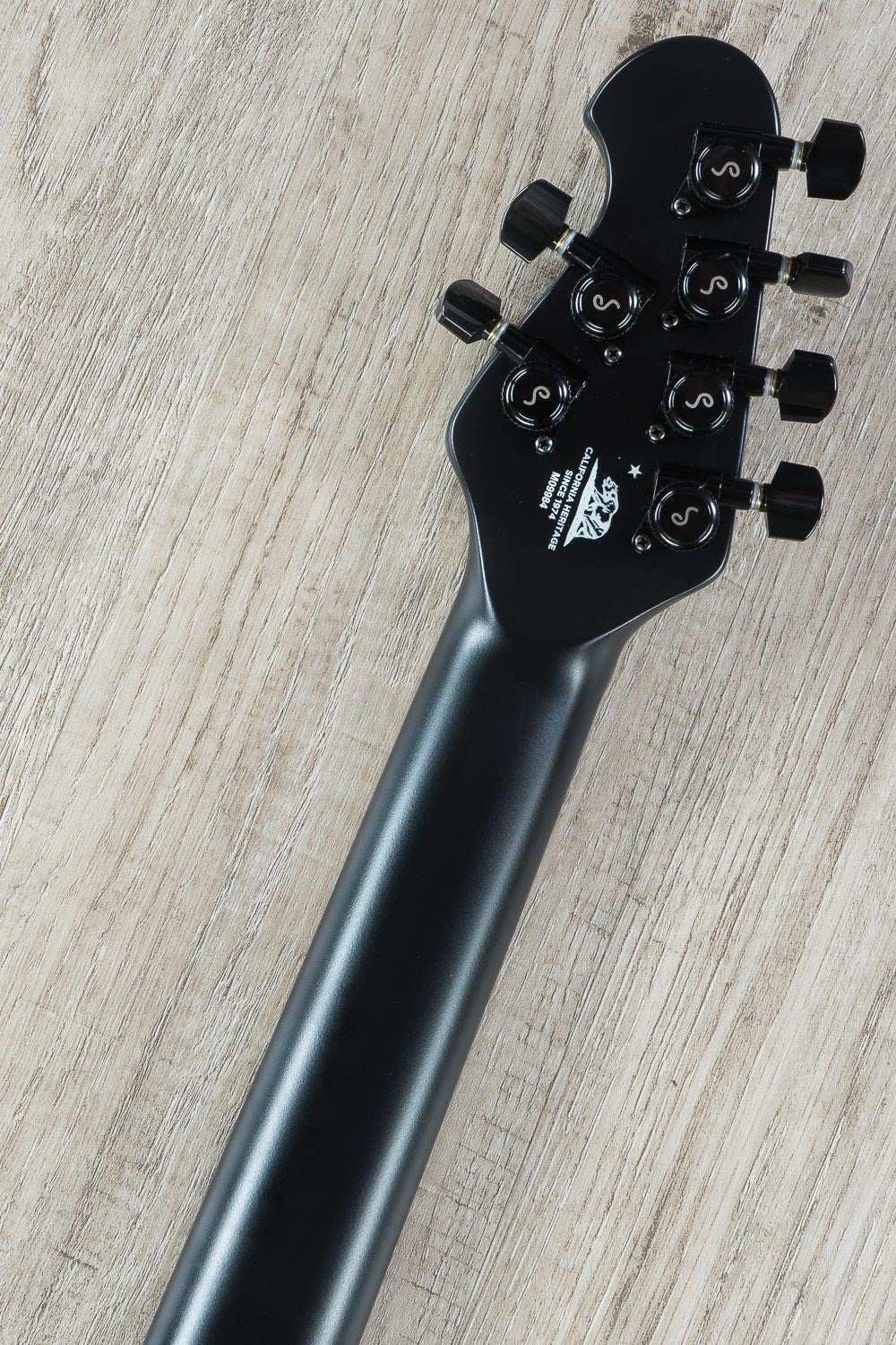 Ernie Ball Music Man John Petrucci Majesty 6-String Electric Guitar, Ebony Fingerboard, Hard Case - Polar Noir