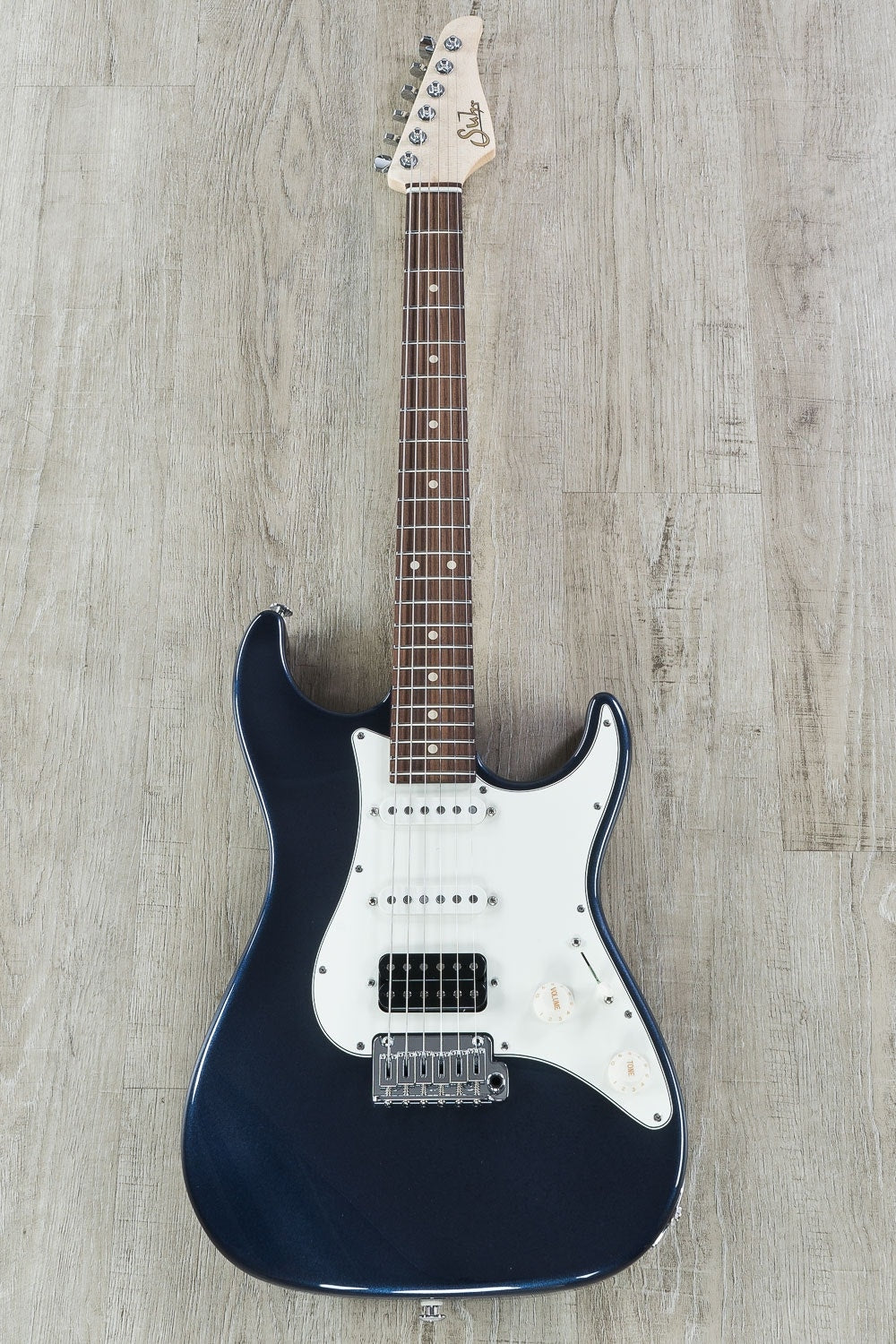Suhr Standard HSS Electric Guitar, Indian Rosewood Fingerboard, SSCII, Deluxe Padded Gig Bag - Mercedes Blue Metallic