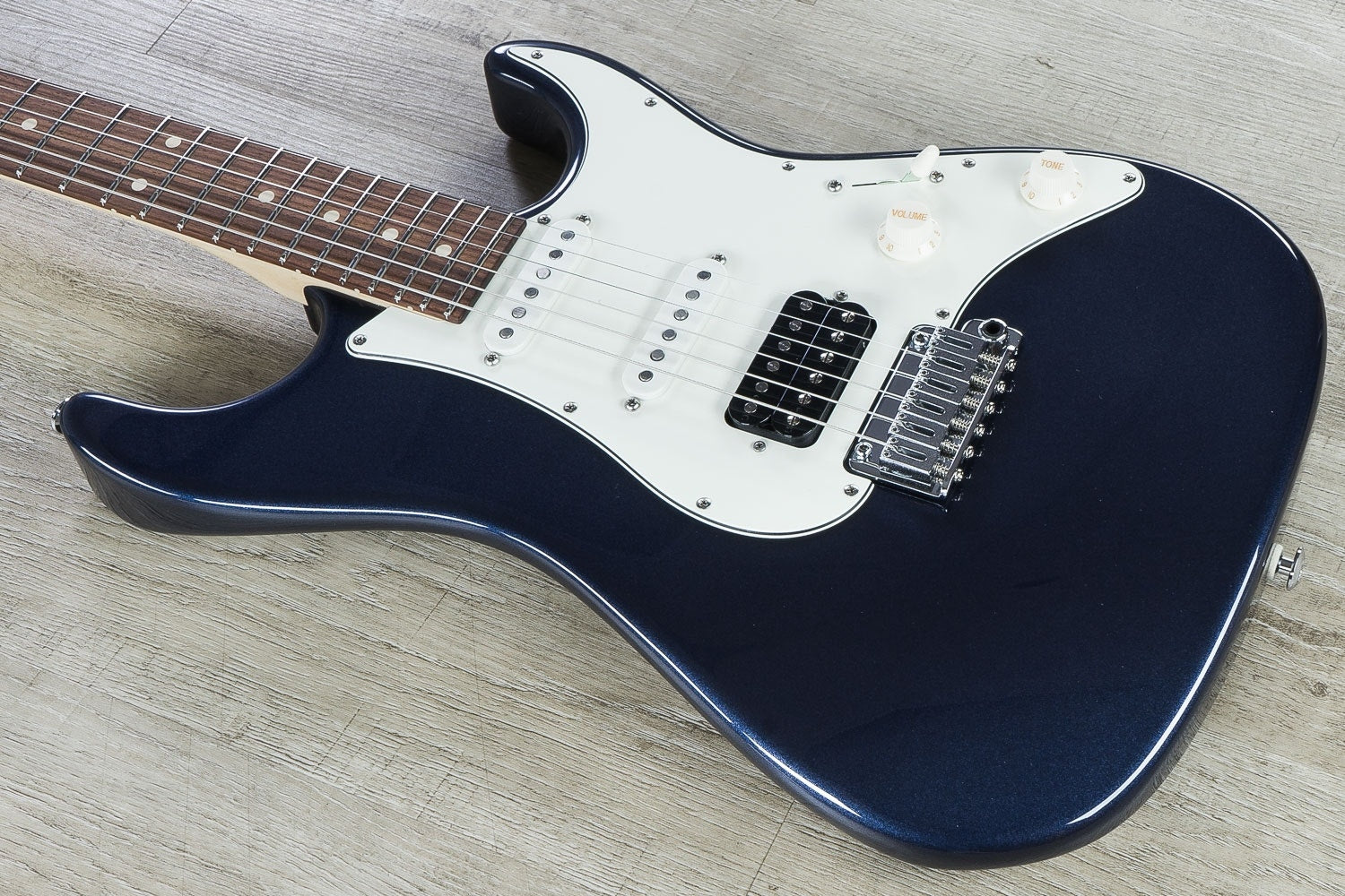 Suhr Standard HSS Electric Guitar, Indian Rosewood Fingerboard, SSCII, Deluxe Padded Gig Bag - Mercedes Blue Metallic