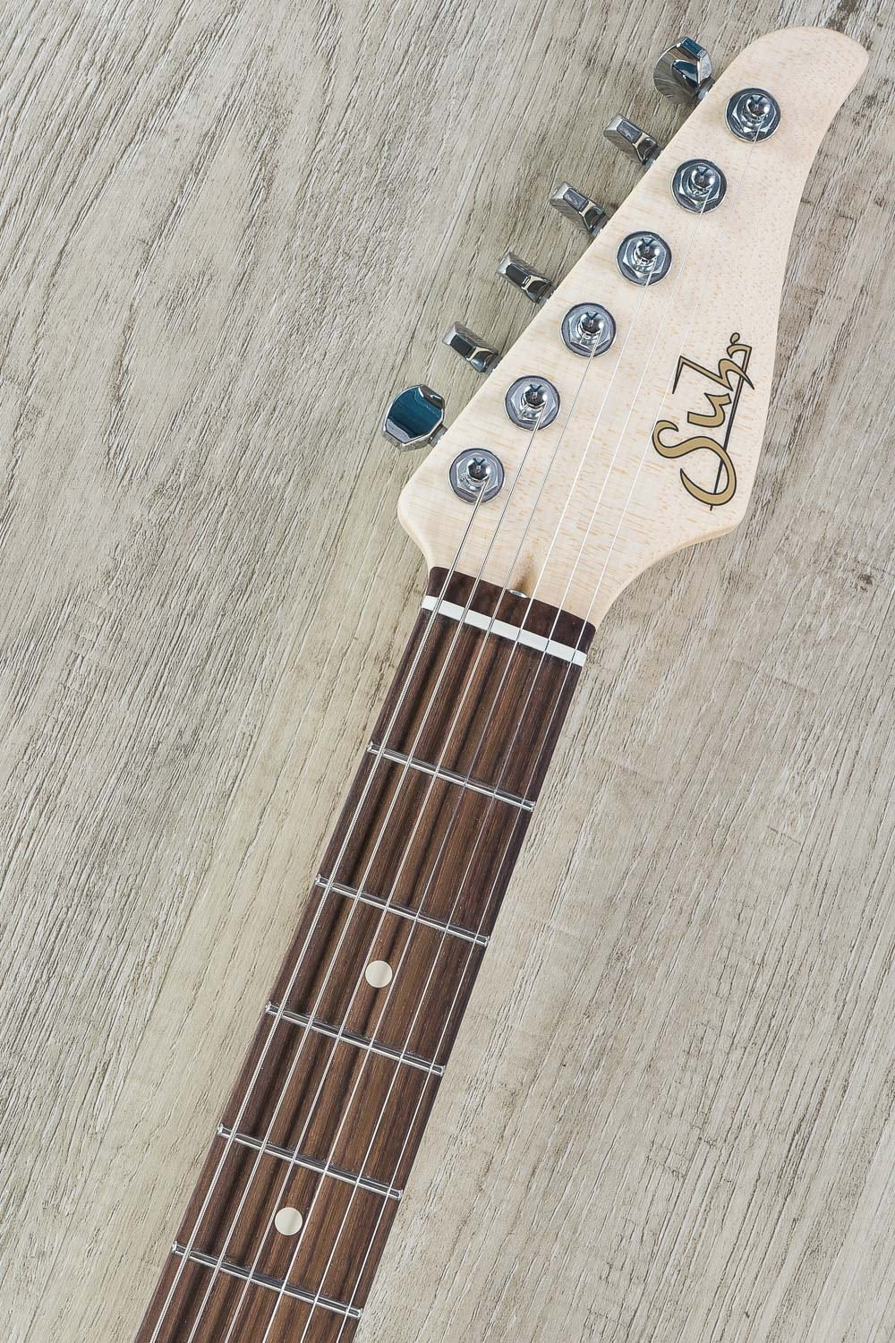 Suhr Standard HSS Electric Guitar, Indian Rosewood Fingerboard, SSCII, Deluxe Padded Gig Bag - Mercedes Blue Metallic