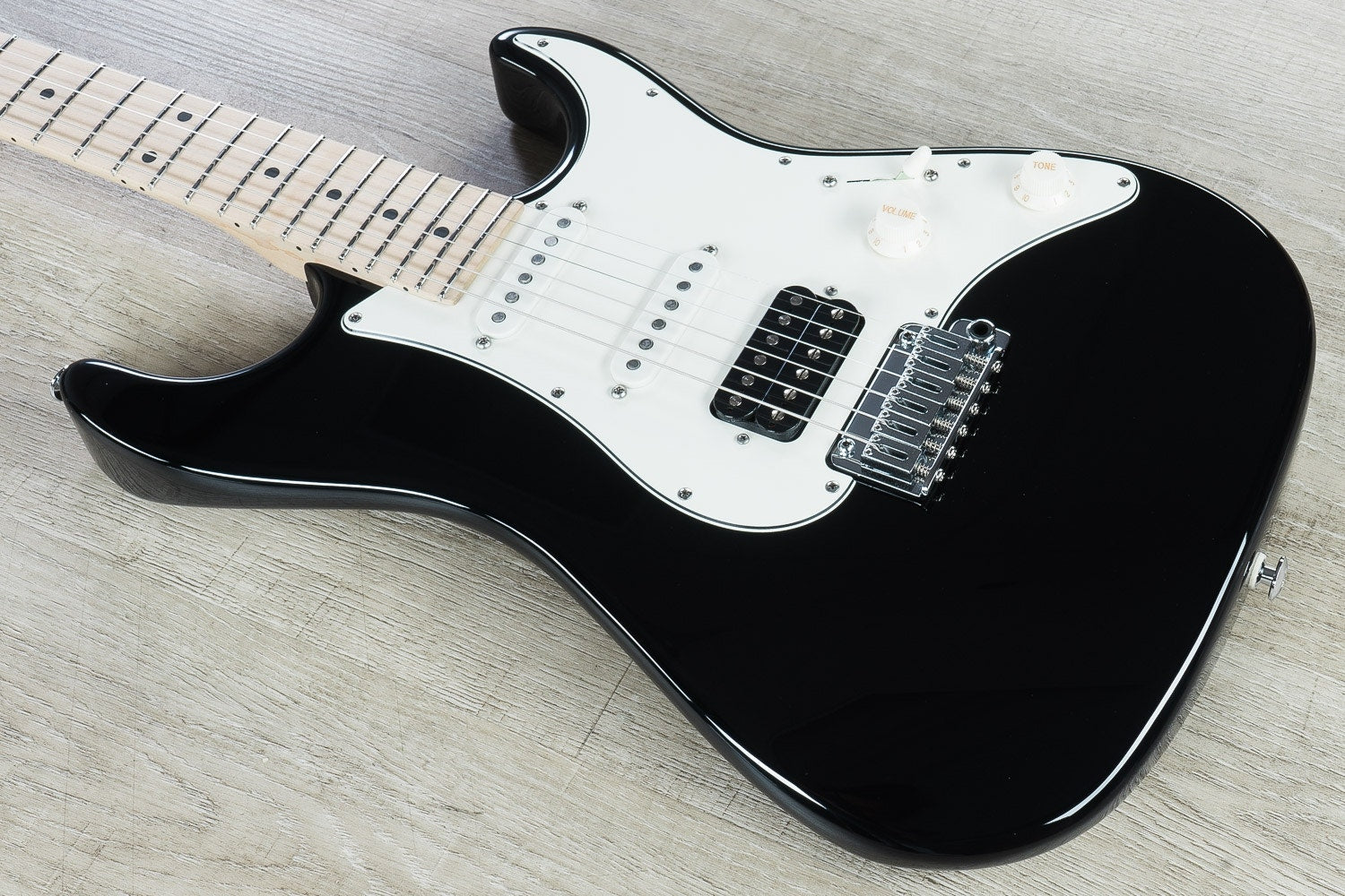 Suhr Standard HSS Electric Guitar, Maple Fingerboard, SSCII, Deluxe Padded Gig Bag - Black