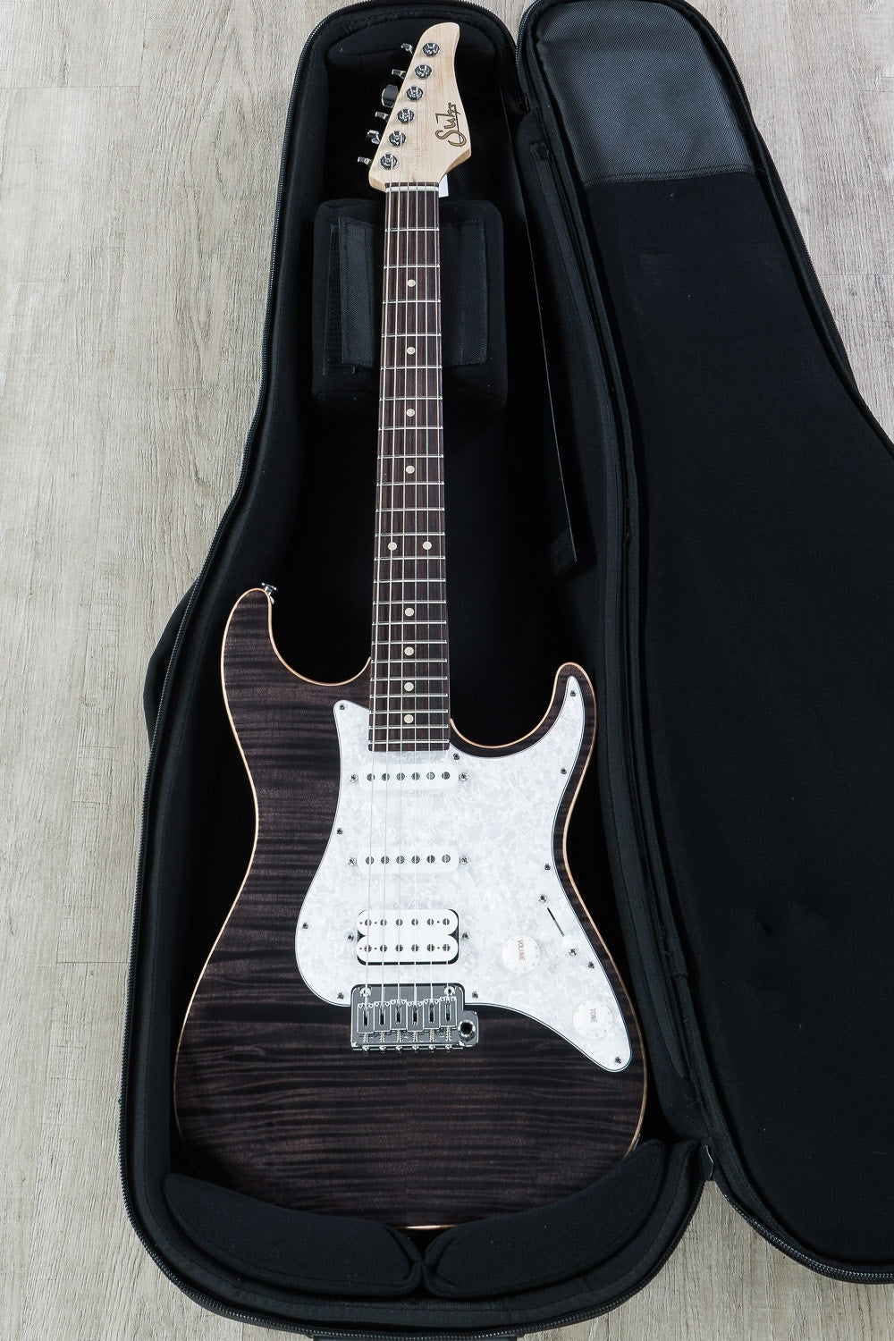 Suhr Standard Pro Electric Guitar, Indian Rosewood Fingerboard - Trans Black