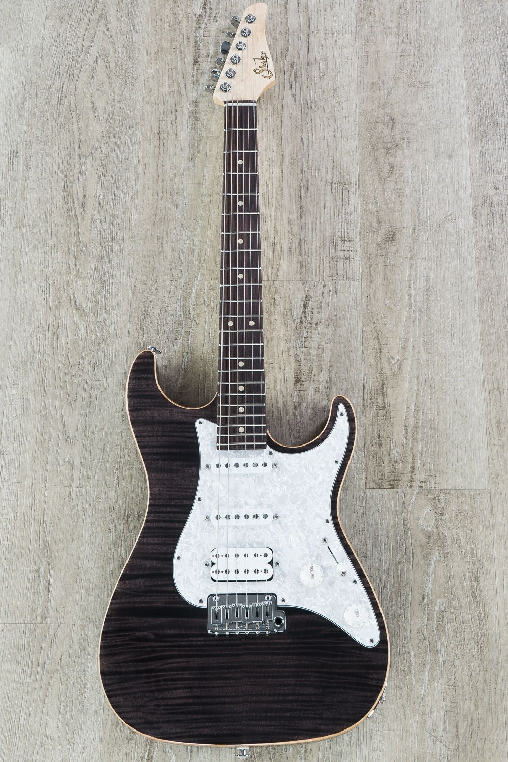 Suhr Standard Pro Electric Guitar, Indian Rosewood Fingerboard - Trans Black