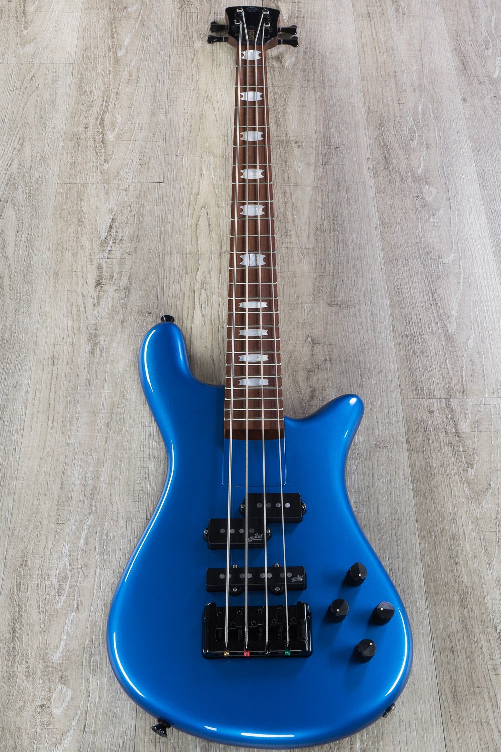 Spector Euro Bolt 4 Bass Guitar, Roasted Maple Fingerboard, Metallic Blue