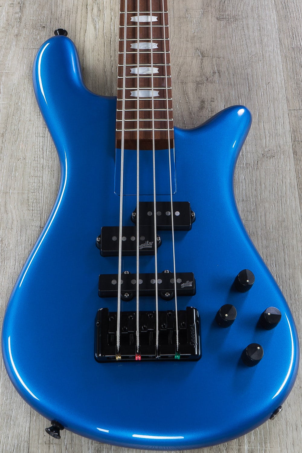 Spector Euro Bolt 4 Bass Guitar, Roasted Maple Fingerboard, Metallic Blue