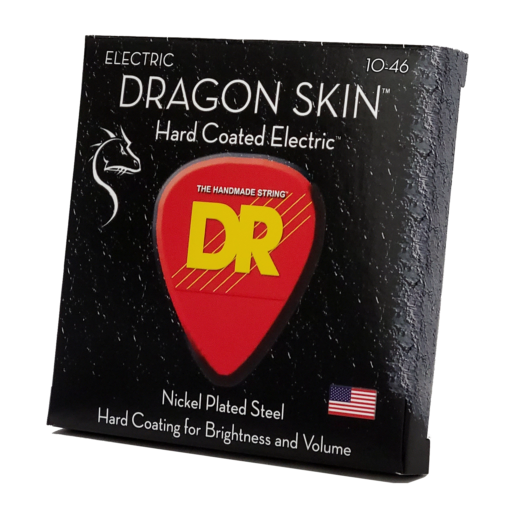 DR Strings Dragon Skin Clear Coated Electric Guitar Strings: Medium 10-46