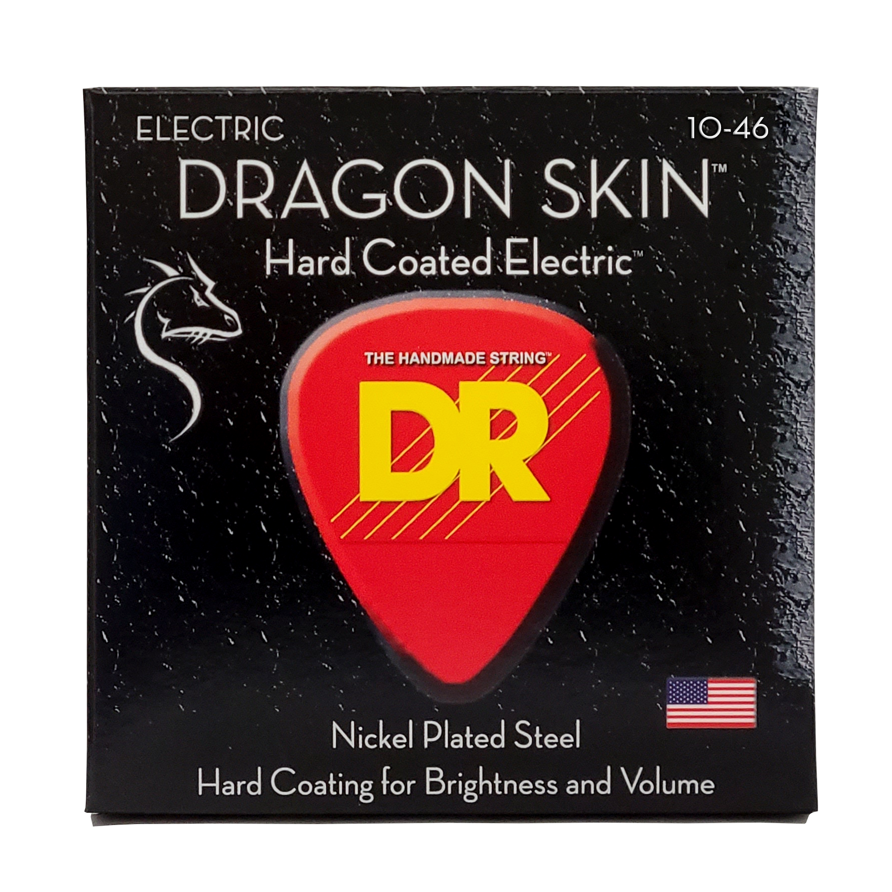 DR Strings Dragon Skin Clear Coated Electric Guitar Strings: Medium 10-46