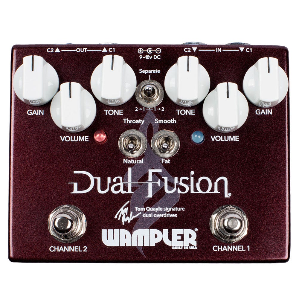 Wampler Tom Quayle Dual Fusion V2 Overdrive Guitar Effects Pedal