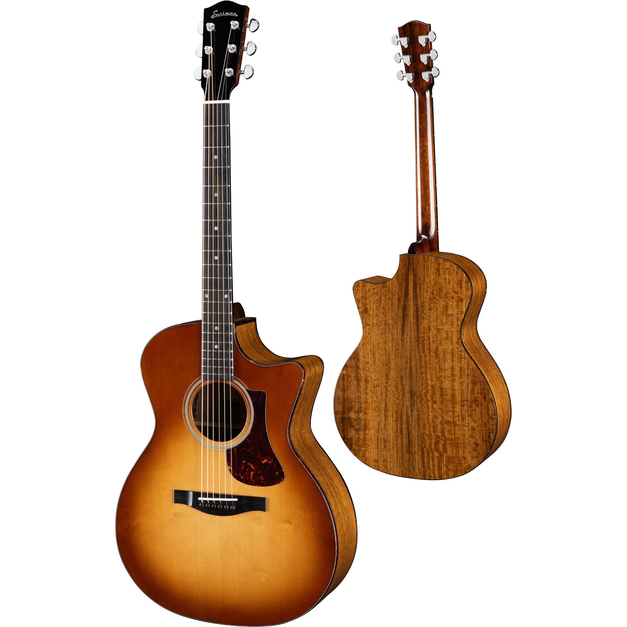 Eastman AC222CE Deluxe Cutaway Acoustic-Electric Guitar, Ebony Fretboard, Goldburst