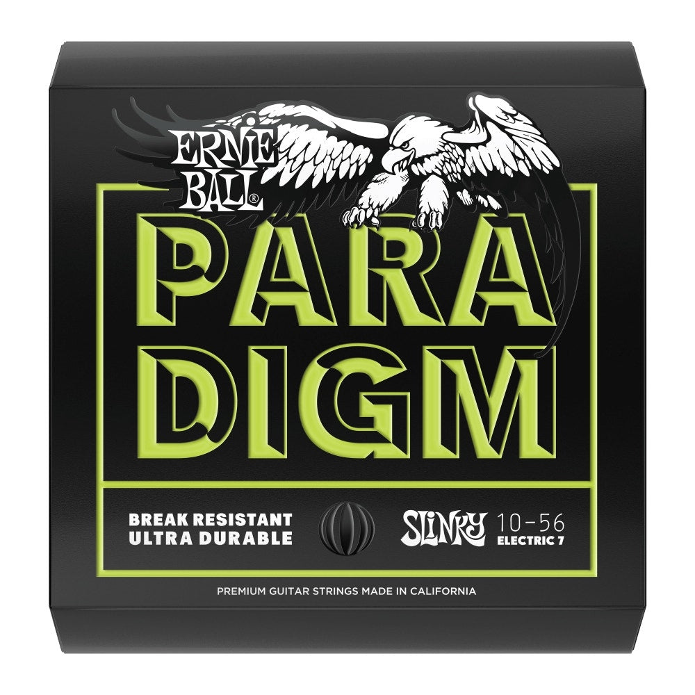Ernie Ball 2028 Paradigm Electric Guitar Strings, Regular Slinky 7-String (10-56)