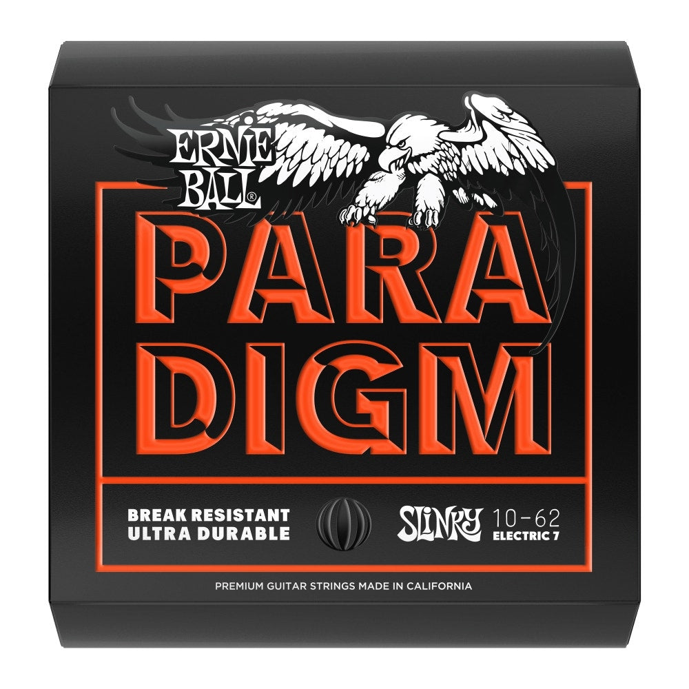 Ernie Ball 2030 Paradigm Electric Guitar Strings, Skinny Top Heavy Bottom Slinky 7-String (10-62)