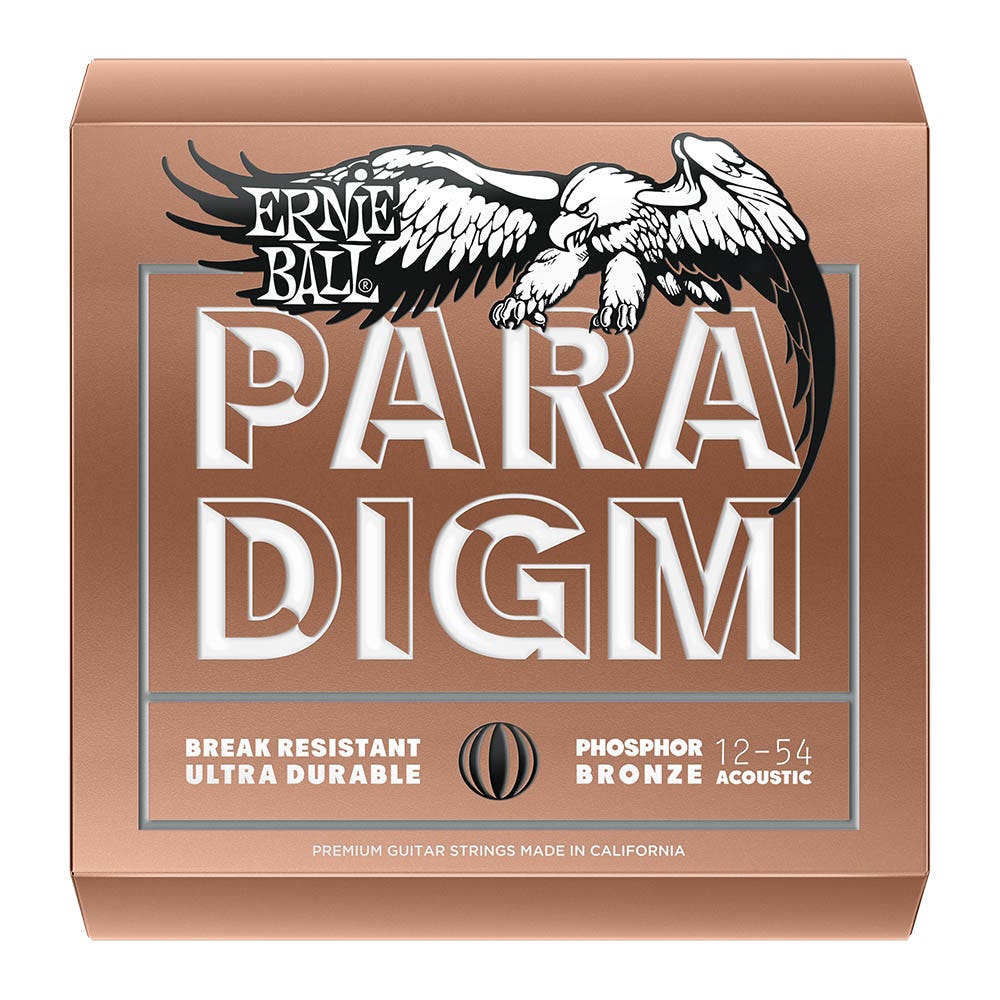 Ernie Ball 2076 Paradigm Phosphor Bronze Acoustic Guitar Strings, Medium Light (12-54)