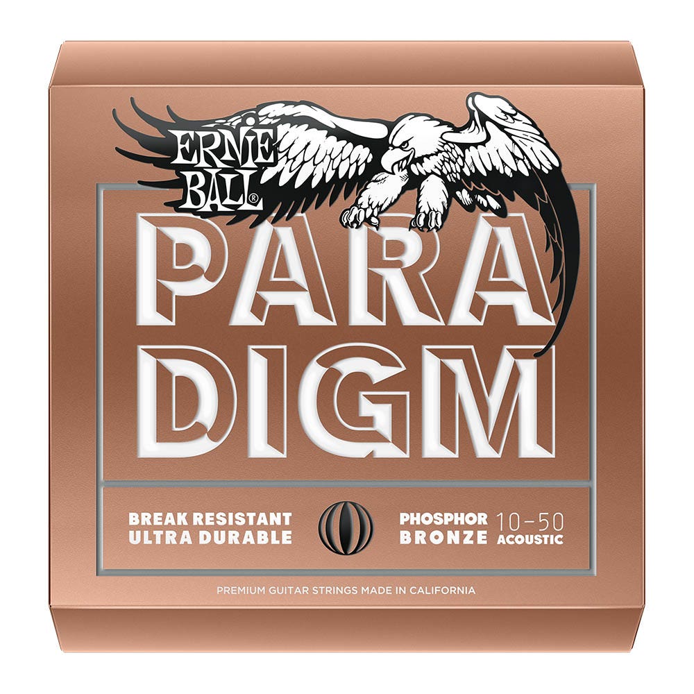 Ernie Ball 2080 Paradigm Phosphor Bronze Acoustic Guitar Strings, Extra Light (10-50)