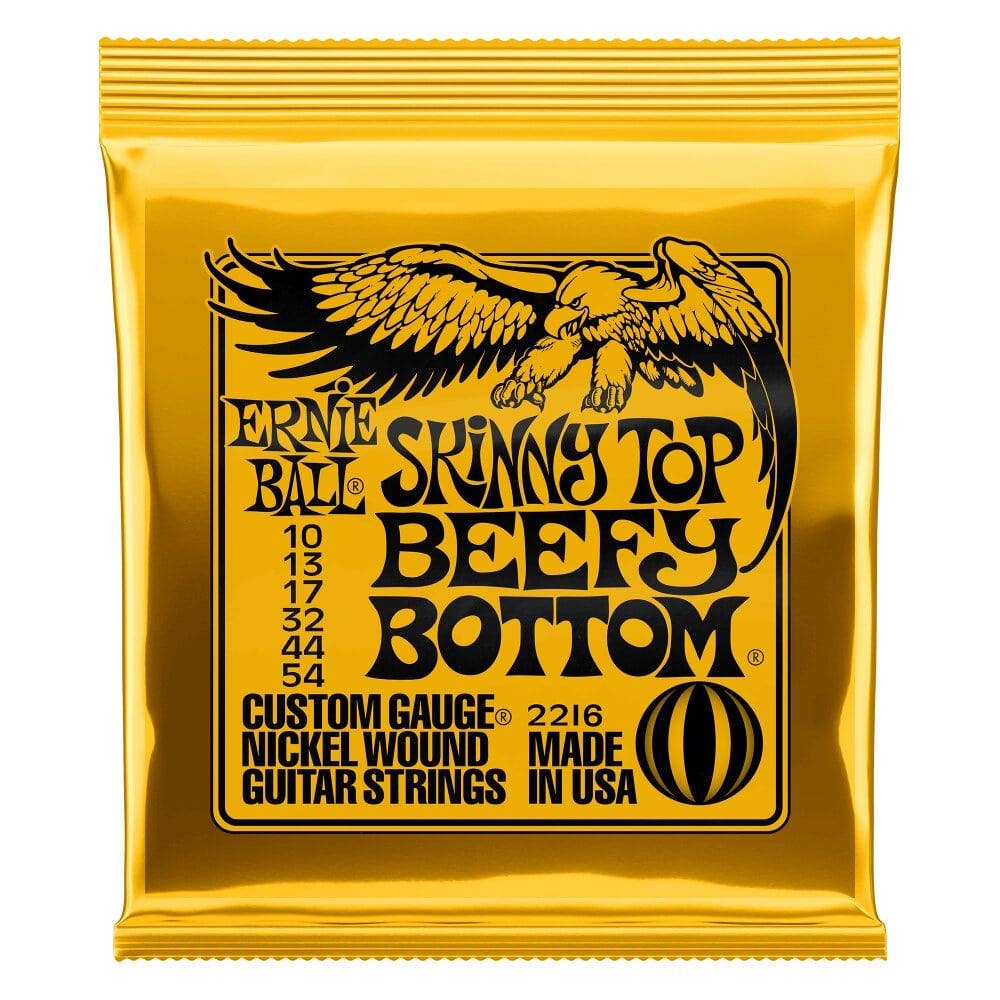Ernie Ball 2216 Skinny Top Beefy Bottom Nickel Wound Electric Guitar Strings, 10-54