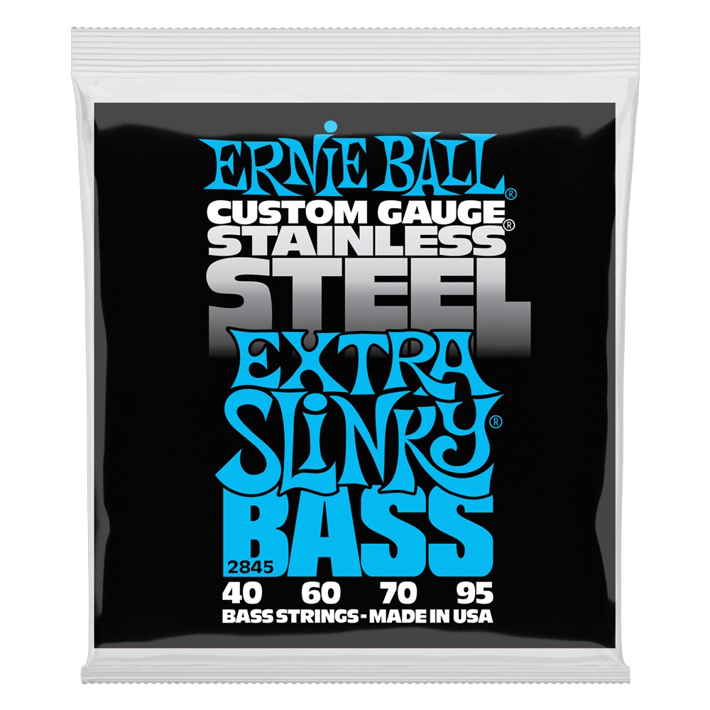 Ernie Ball 2845 Hybrid Slinky Stainless Steel Electric Bass Strings, 40-95