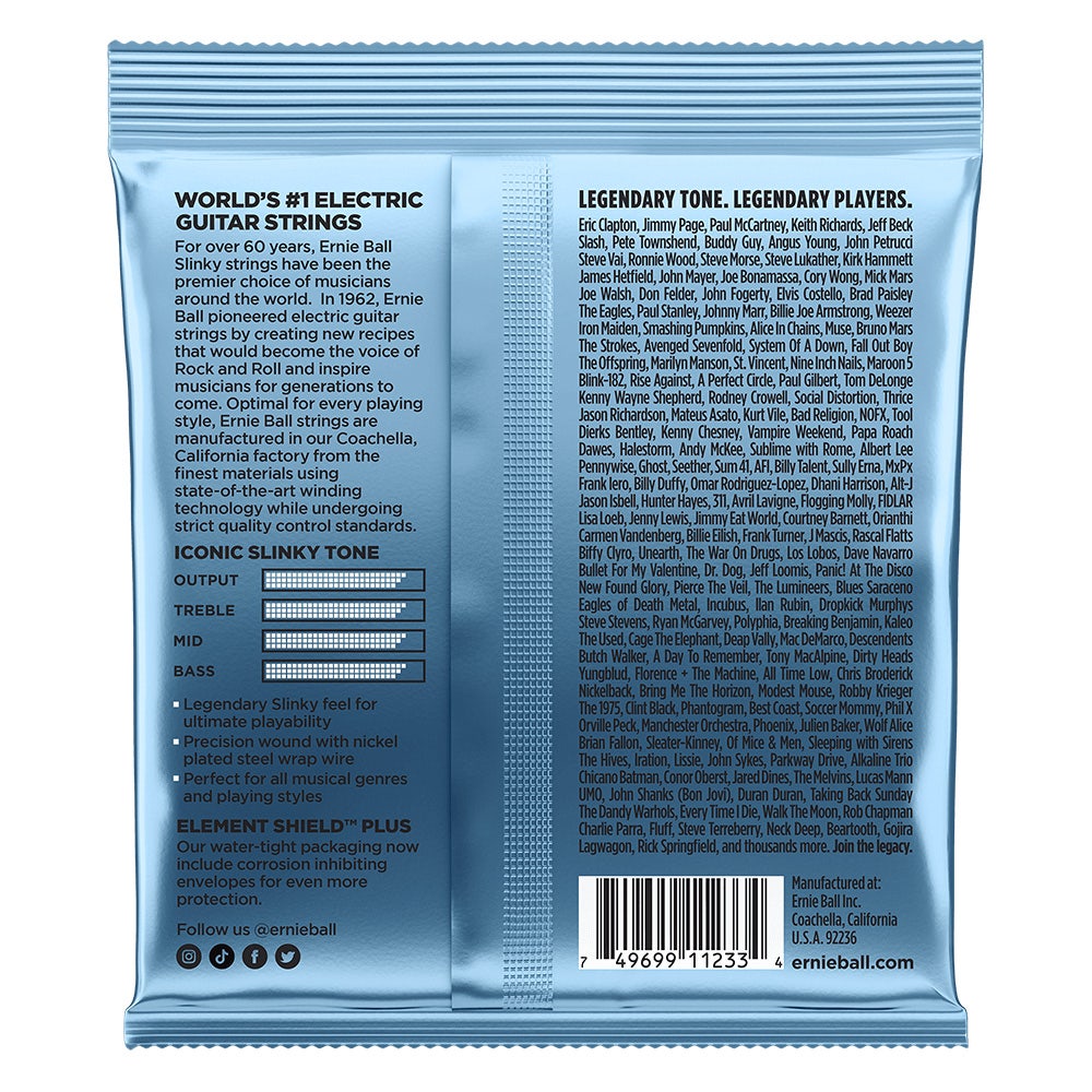 Ernie Ball 3212 Primo Slinky Nickel Wound Electric Guitar Strings 3-Pack, 9.5-44