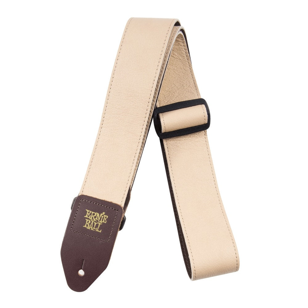 Ernie Ball 4136 2" Tri Glide Italian Leather Guitar Strap - Tan