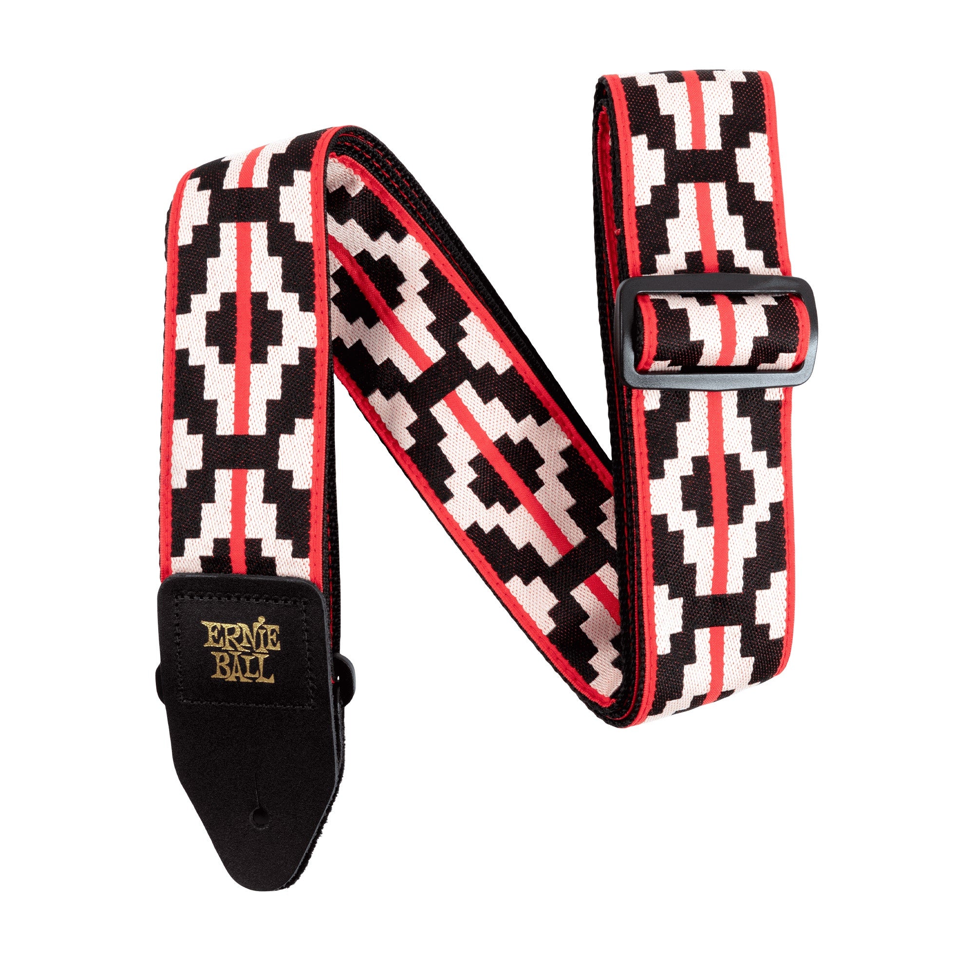 Ernie Ball 5322 Classic Jacquard Guitar Strap, 41"-72" Long, Ristra Red