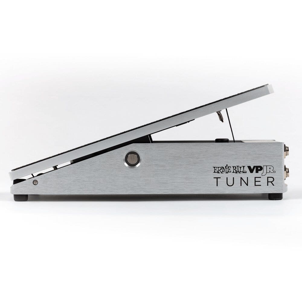Ernie Ball 6201 VP JR Tuner Guitar Effects Volume Pedal w/ Built-In Tuner, Silver