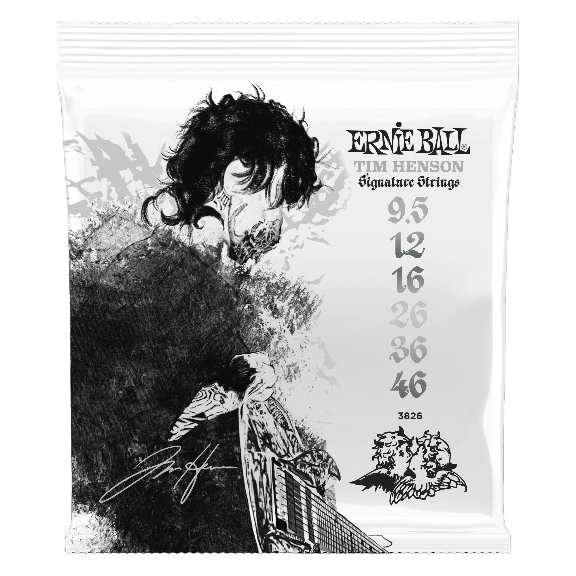 Ernie Ball Tim Henson Signature Electric Guitar Strings, Custom Gauge 9.5-46