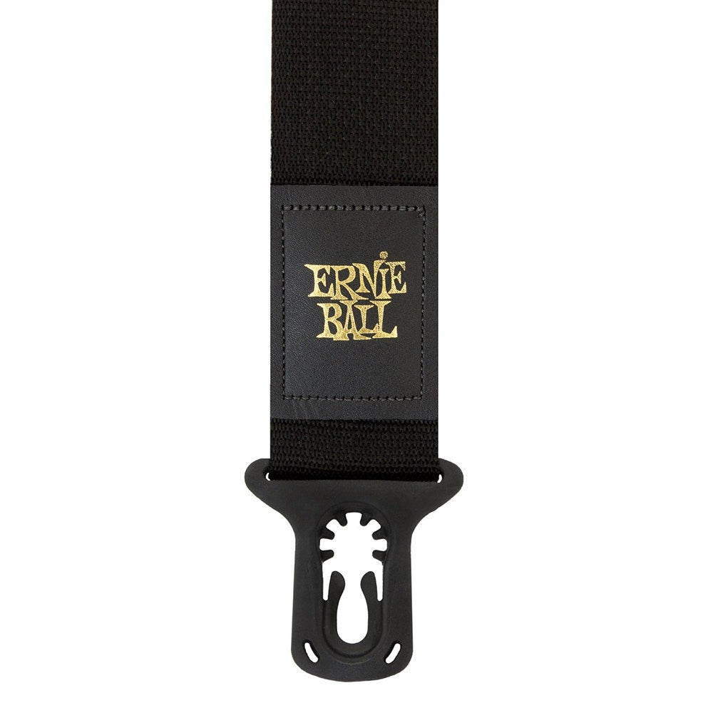Ernie Ball Polylock Locking Strap for Electric Guitar and Bass in Black