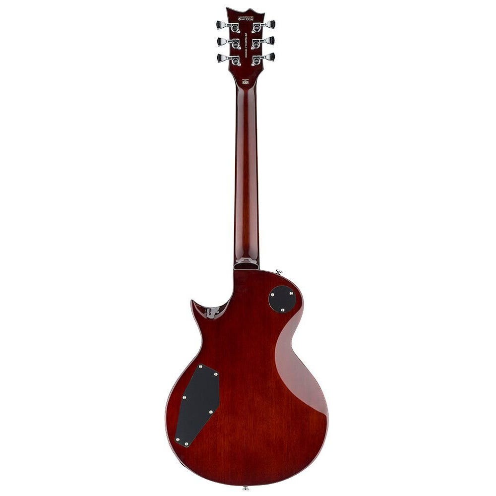 ESP LTD EC-256 Flame Maple Electric Guitar - Dark Brown Sunburst