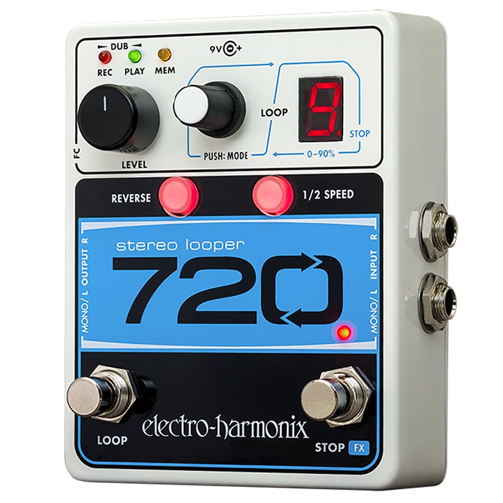 Electro-Harmonix 720 Stereo Looper Guitar Effects Pedal (Open Box)