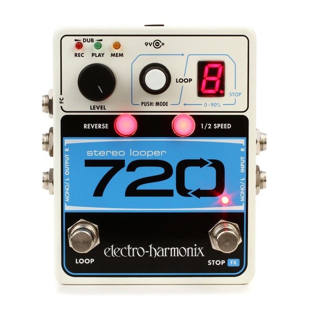 Electro-Harmonix 720 Stereo Looper Guitar Effects Pedal (Open Box)