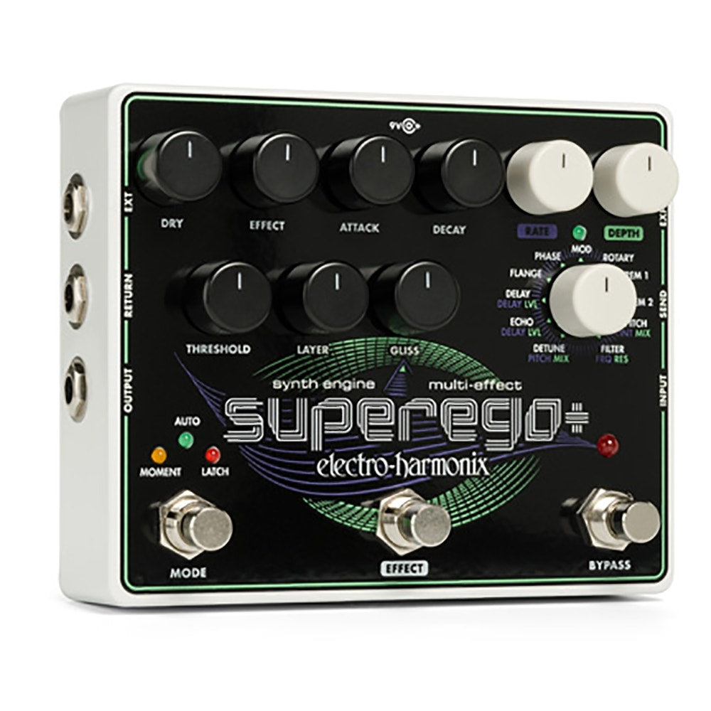 Electro-Harmonix EHX Superego+ Plus Synthesizer Engine Guitar Effects Pedal