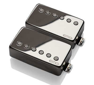 EMG F 57/66 Active Guitar Pickup Set, Floyd Spaced Bridge - Black Chrome