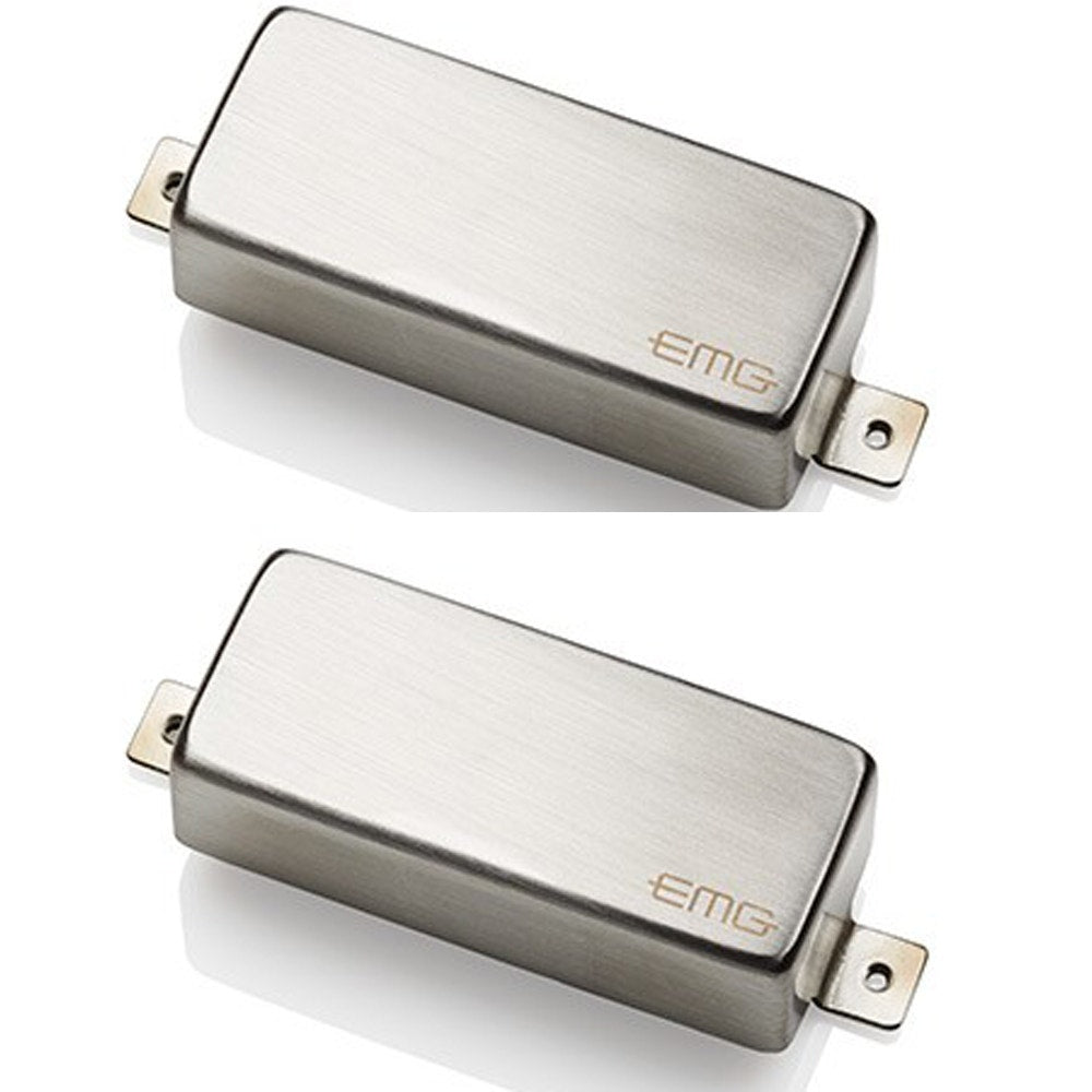 EMG M56 - M-50 / M-60 Mini Humbucker Pickup Set, Brushed Chrome