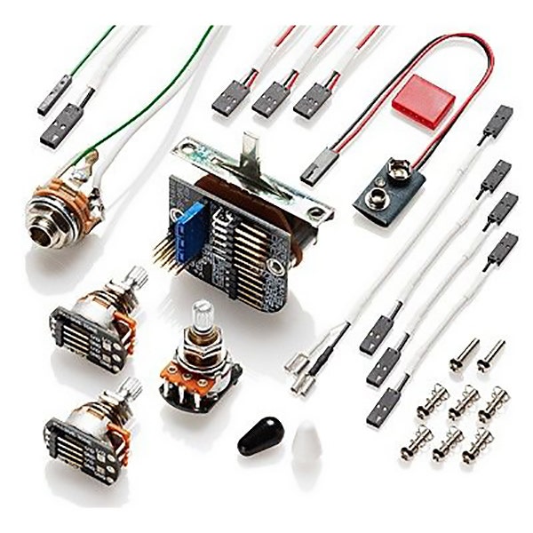 EMG SLV Set Active SSS Single Coil Alnico V Guitar Pickup Set w/ Install Kit, White