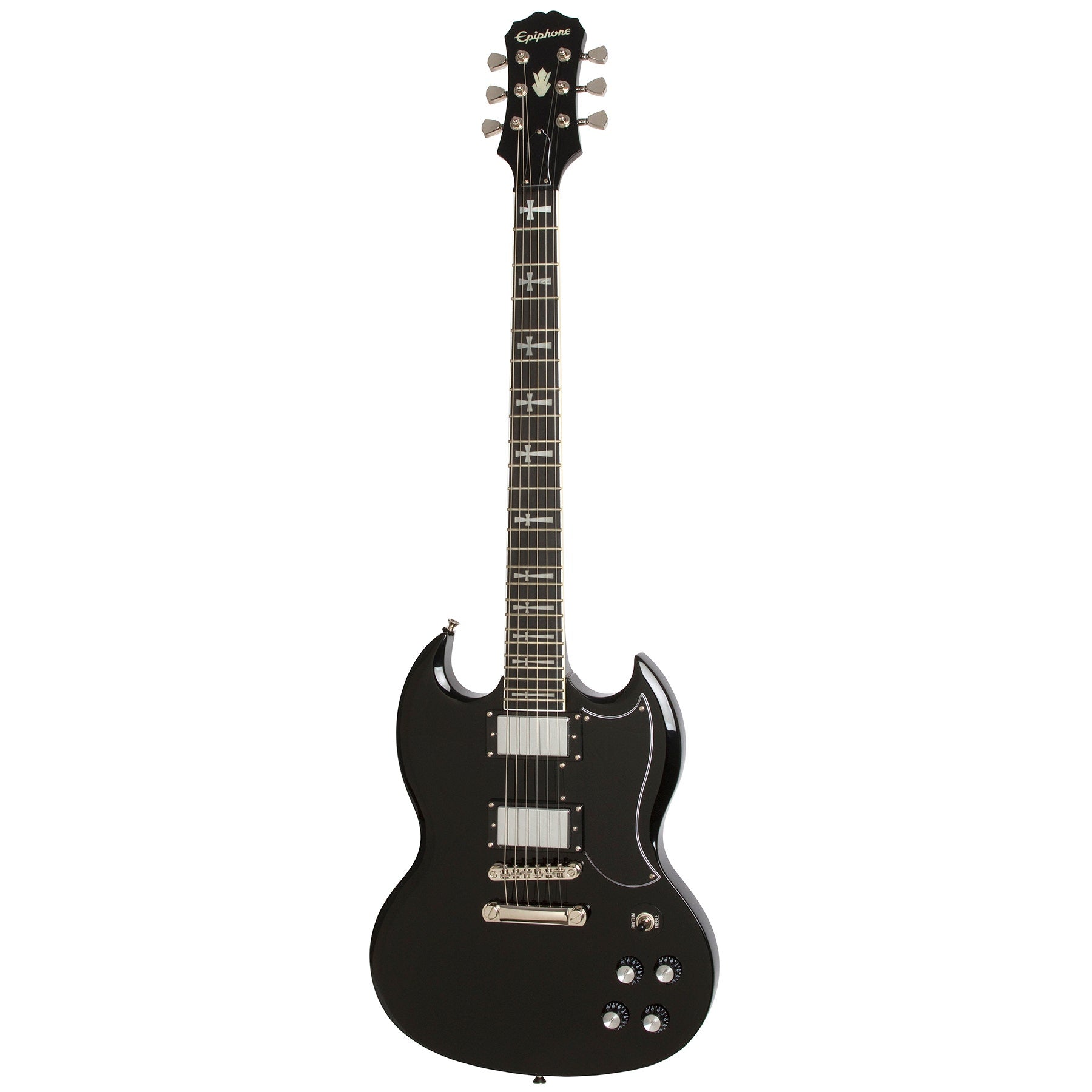 Epiphone EGTIEBNH3 Tony Iommi SG Custom Electric Guitar, Ebony Fretboard, Ebony
