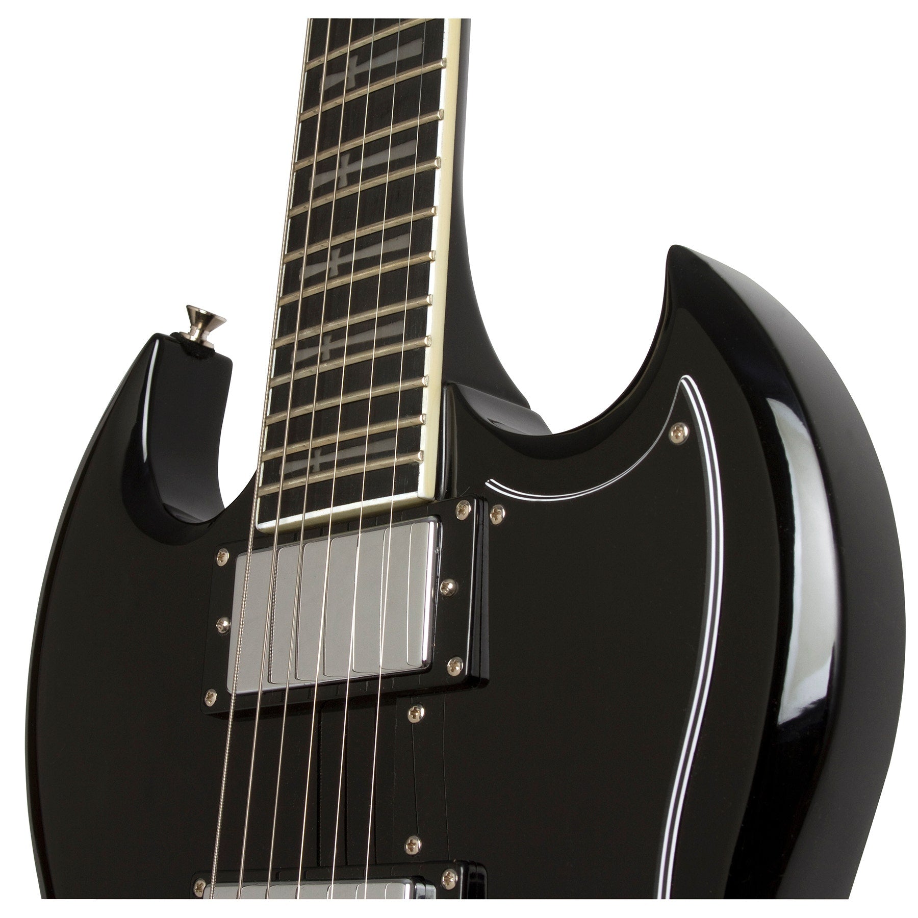 Epiphone EGTIEBNH3 Tony Iommi SG Custom Electric Guitar, Ebony Fretboard, Ebony